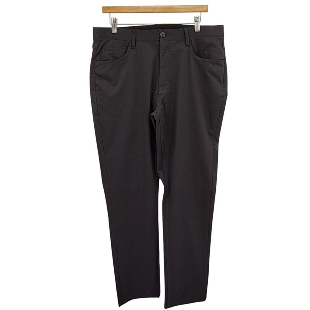 Quince Men Comfort Stretch Traveler 5 Pocket Pants Athletic Tapered Black 34